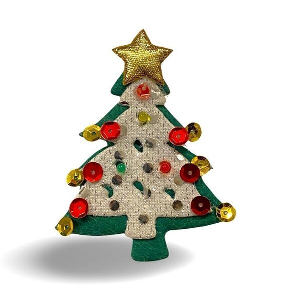 Vintage Light Up Christmas Tree Pin 🎄🥂#holidayparty - Picture 1 of 3